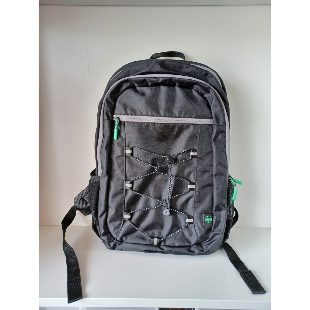 HP Laptop Computer Black and Green Backpack